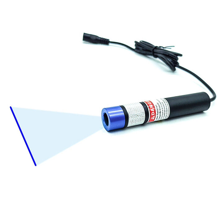 Powell Lens 405nm 50mW Precision Line Laser Module 3D Vision Laser Adjustable Focus - Click Image to Close